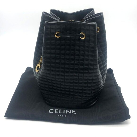 CELINE Black Leather Backpack - Picture 9 of 9